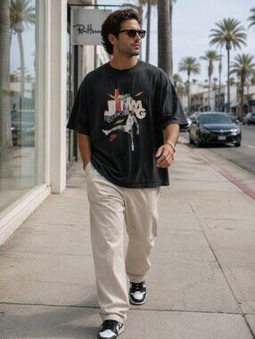 Vintage 90s Michael Air Jordan Jamming Frequency Nike Basketball T-Shirt, L
